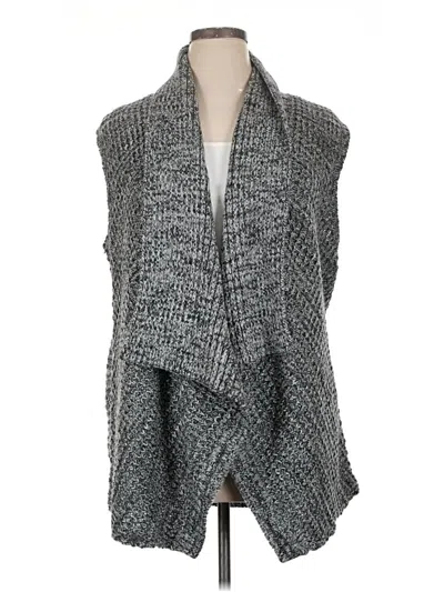 Pre-owned Karen Scott Cardigan Sweater In Gray