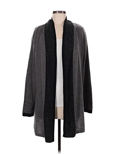 Pre-owned Karen Scott Cardigan Sweater In Gray