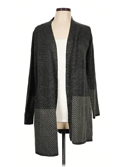 Pre-owned Karen Scott Cardigan Sweater In Gray