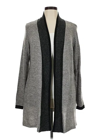 Pre-owned Karen Scott Cardigan Sweater In Gray