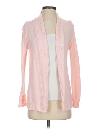 Pre-owned Karen Scott Cardigan Sweater In Pink