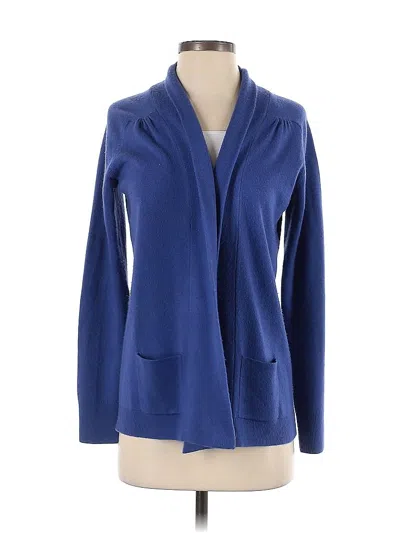 Pre-owned Karen Scott Cardigan Sweater In Purple