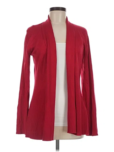 Pre-owned Karen Scott Cardigan Sweater In Red