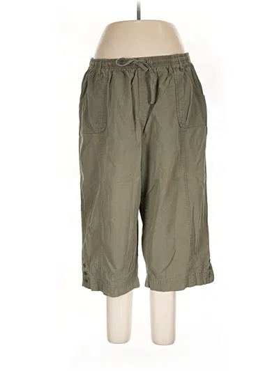 Pre-owned Karen Scott Cargo Pants In Green