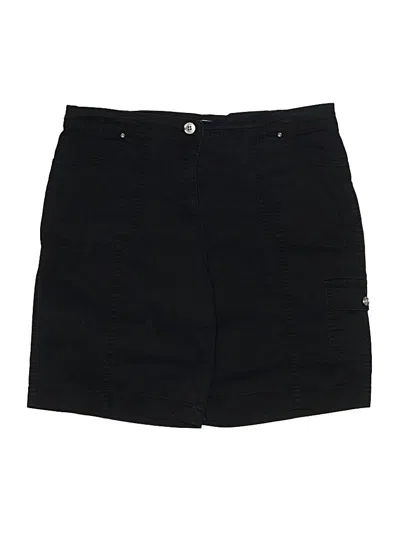 Pre-owned Karen Scott Cargo Shorts In Black