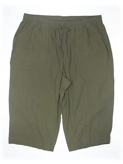 Pre-owned Karen Scott Cargo Shorts In Green