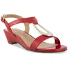 Karen Scott Danee Womens Padded Insole Heels In Animal Print