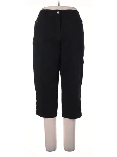 Pre-owned Karen Scott Casual Pants In Black