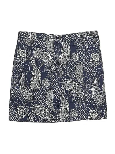 Pre-owned Karen Scott Casual Skirt In Blue