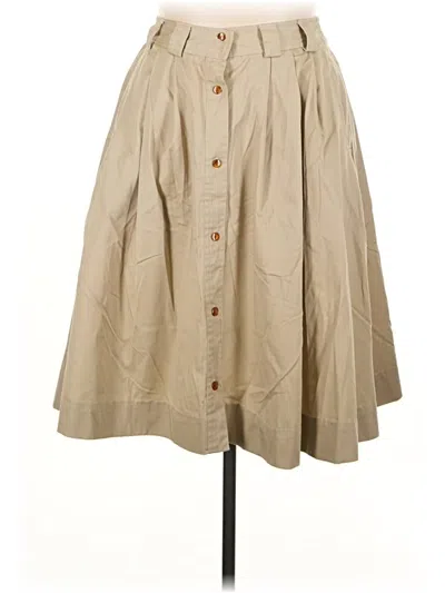 Pre-owned Karen Scott Casual Skirt In Tan