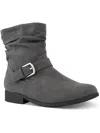 Karen Scott Clarett Womens Side Zipper Ankle Boots In Grey