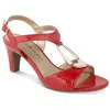 Karen Scott Danee Womens Padded Insole Heels In Animal Print