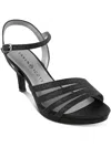 Karen Scott Darlaa Womens Metallic Glitter Ankle Strap In Multi