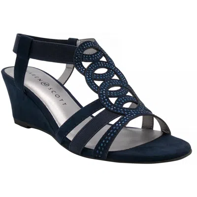 Karen Scott Denicee Womens Open Toe Ankle Strap Wedge Sandals In Multi