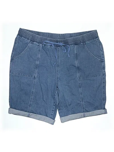 Pre-owned Karen Scott Denim Shorts In Blue