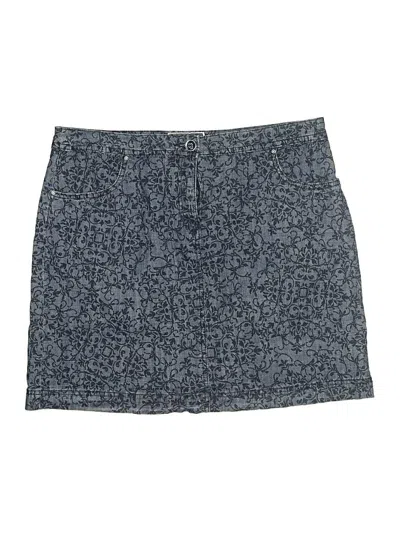 Pre-owned Karen Scott Denim Skirt In Blue