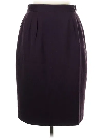 Pre-owned Karen Scott Formal Skirt In Purple