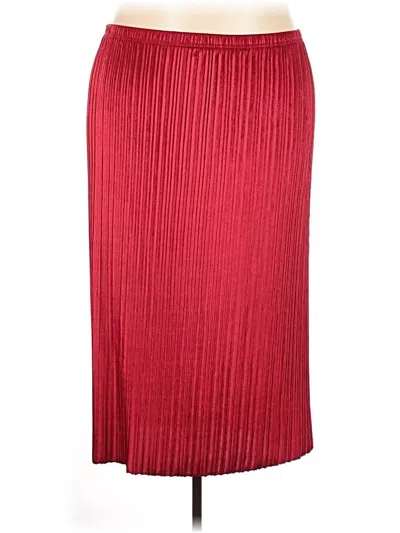 Pre-owned Karen Scott Formal Skirt In Red