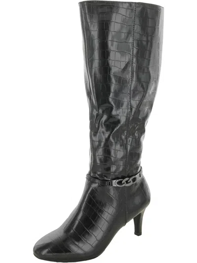Karen Scott Hanna Womens Knee-high Boots In Grey