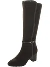 Karen Scott Isaleef Womens Zipper Faux Suede Knee-high Boots In Multi