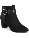 Karen Scott Ivvy Womens Zipper Almond Toe Ankle Boots In Gold