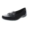 Karen Scott Jazmin Womens Faux Suede Embossed Loafers In Black