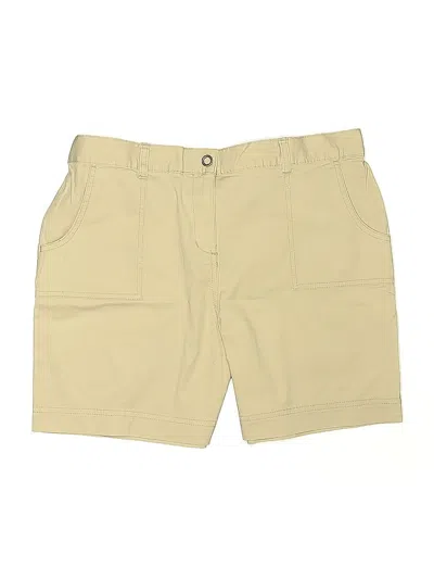 Pre-owned Karen Scott Khaki Shorts In Brown