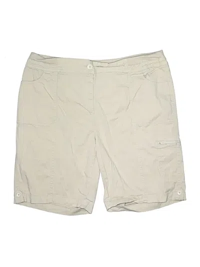 Pre-owned Karen Scott Khaki Shorts In Tan