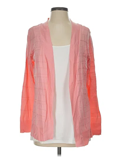 Pre-owned Karen Scott Kimono In Pink