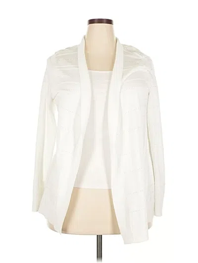 Pre-owned Karen Scott Kimono In White