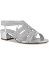 Karen Scott Nathenaa Womens Slingback Ankle Strap Slingback Sandals In Silver