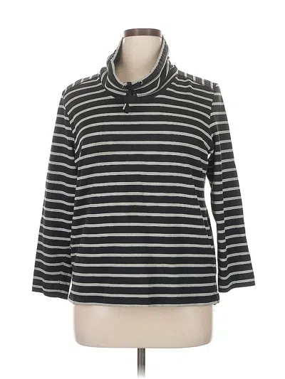 Pre-owned Karen Scott Pullover Sweater In Black