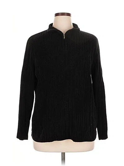 Pre-owned Karen Scott Pullover Sweater In Black