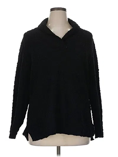 Pre-owned Karen Scott Pullover Sweater In Black