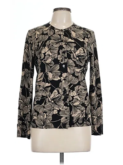 Pre-owned Karen Scott Pullover Sweater In Black