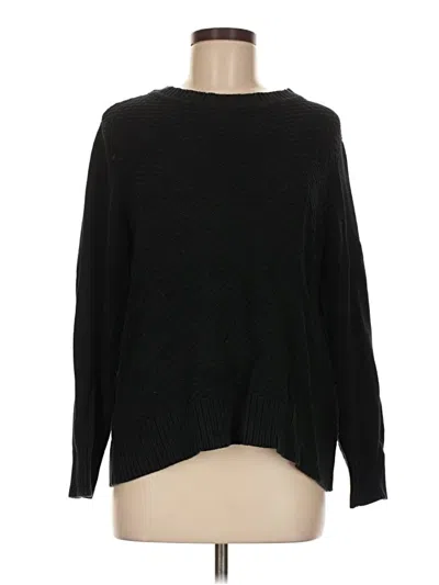 Pre-owned Karen Scott Pullover Sweater In Black