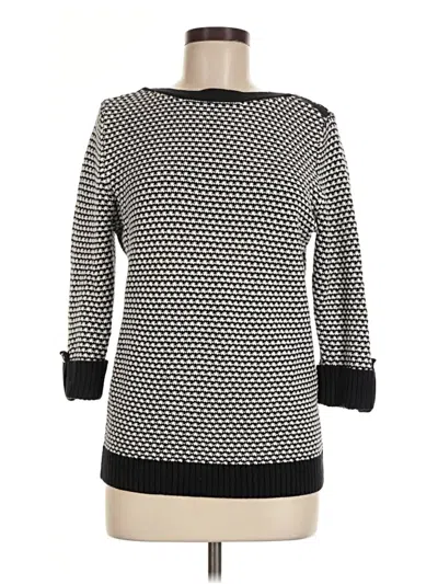 Pre-owned Karen Scott Pullover Sweater In Black