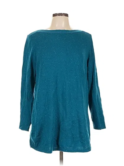 Pre-owned Karen Scott Pullover Sweater In Blue