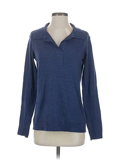 Pre-owned Karen Scott Pullover Sweater In Blue