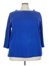 Karen Scott Pullover Sweater In Blue