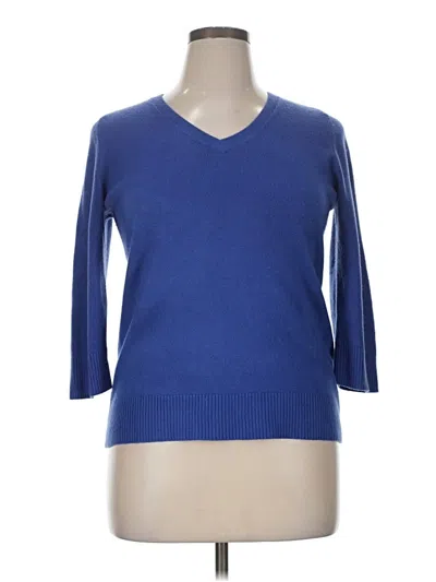 Pre-owned Karen Scott Pullover Sweater In Blue