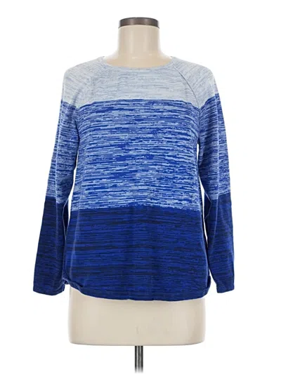 Pre-owned Karen Scott Pullover Sweater In Blue