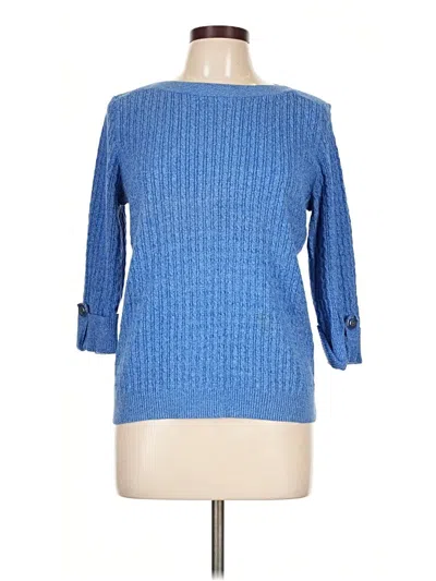 Pre-owned Karen Scott Pullover Sweater In Blue