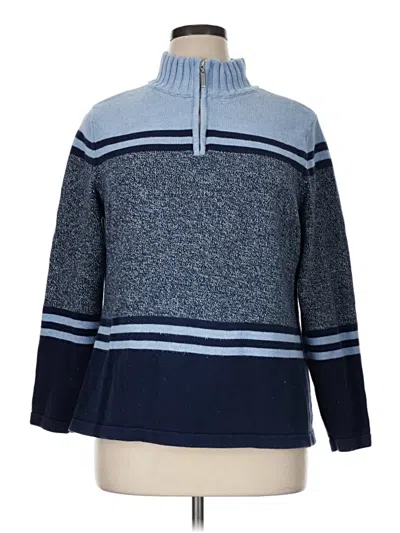 Pre-owned Karen Scott Pullover Sweater In Blue
