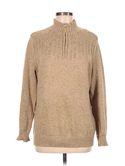Pre-owned Karen Scott Pullover Sweater In Brown