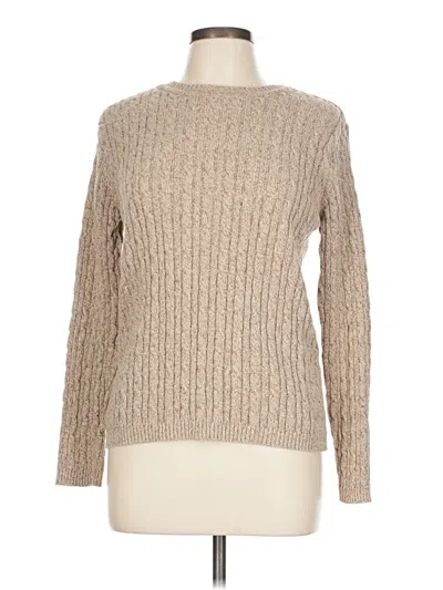 Pre-owned Karen Scott Pullover Sweater In Brown