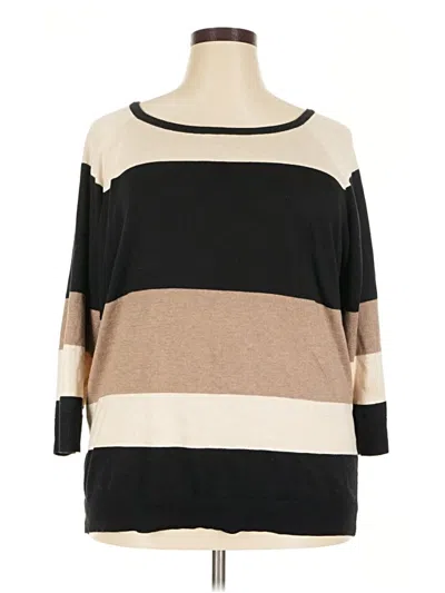 Pre-owned Karen Scott Pullover Sweater In Brown
