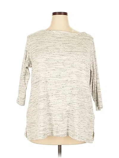 Pre-owned Karen Scott Pullover Sweater In Gray