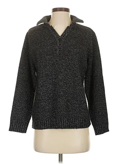 Pre-owned Karen Scott Pullover Sweater In Gray