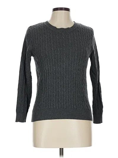 Pre-owned Karen Scott Pullover Sweater In Gray